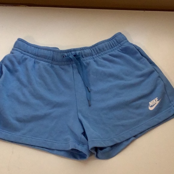 Nike Size Medium Light Blue Elastic Tie Waist Shorts. Preloved - Picture 7 of 7